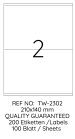 Tanex Laser Etiket Tw-2302 210 X 140 Mm 100 Lü - Görsel 2