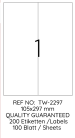 Tanex Laser Etiket Tw-2297 105 X 297 Mm 100 Lü - Görsel 2
