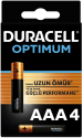 Duracell Pil Optımum 4 Lü Aaa İnce Kalem
