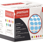 Tanex Nokta Etiketi 10 Mm 5000 Li Mavi Tekli Kutu