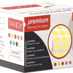 Tanex Nokta Etiketi 10 Mm 5000 Li Sarı Tekli Kutu