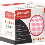 Tanex Nokta Etiketi 10 Mm 5000 Li Pembe Tekli Kutu