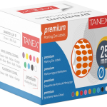 Tanex Nokta Etiketi 25 Mm 2500 Lü Turuncu Tekli Kutu
